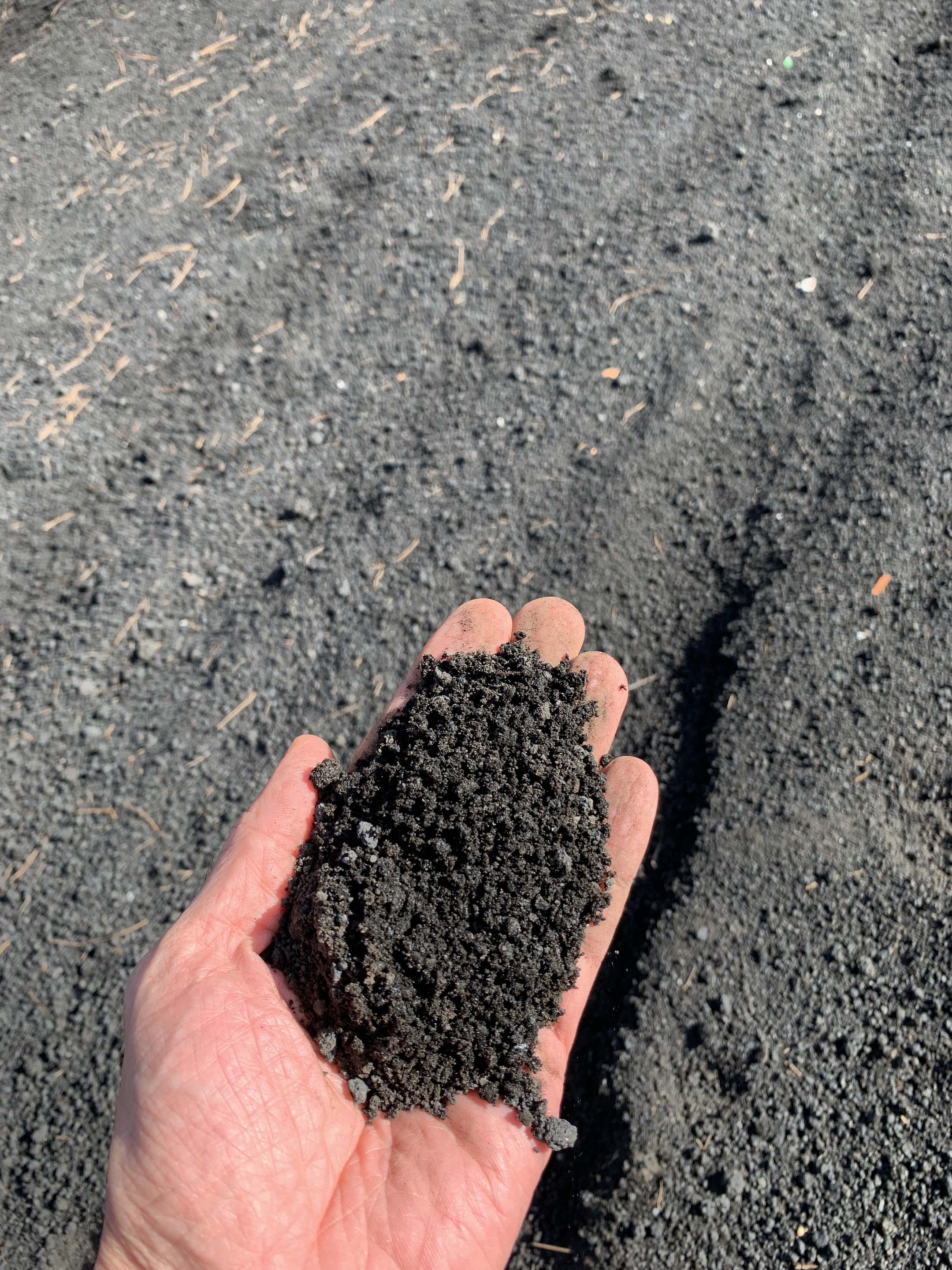 Raw earth sample from clay quarry in Sicily near Etna
