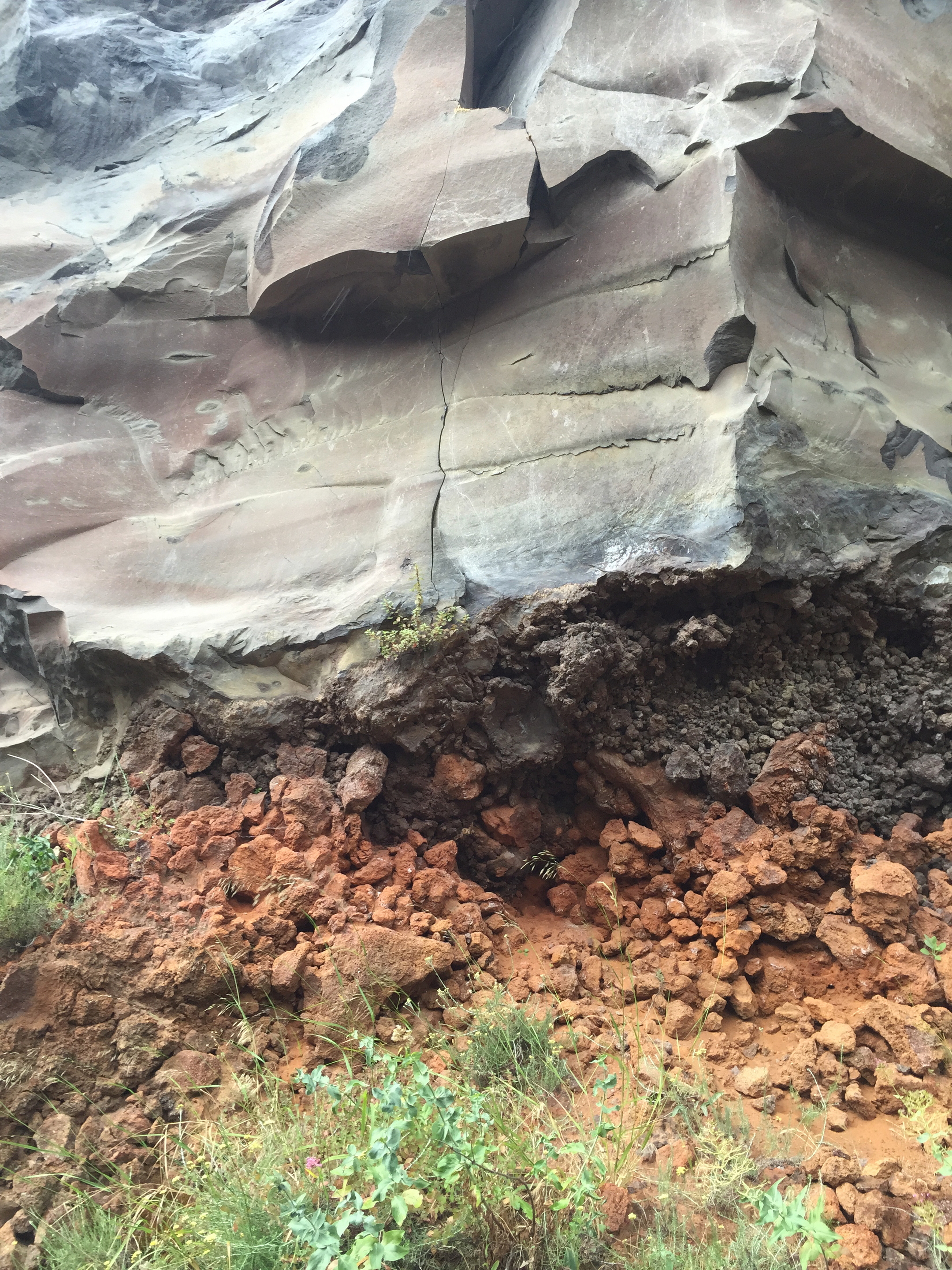 Detail of a clay quarry near Etna vulcan in Sicily