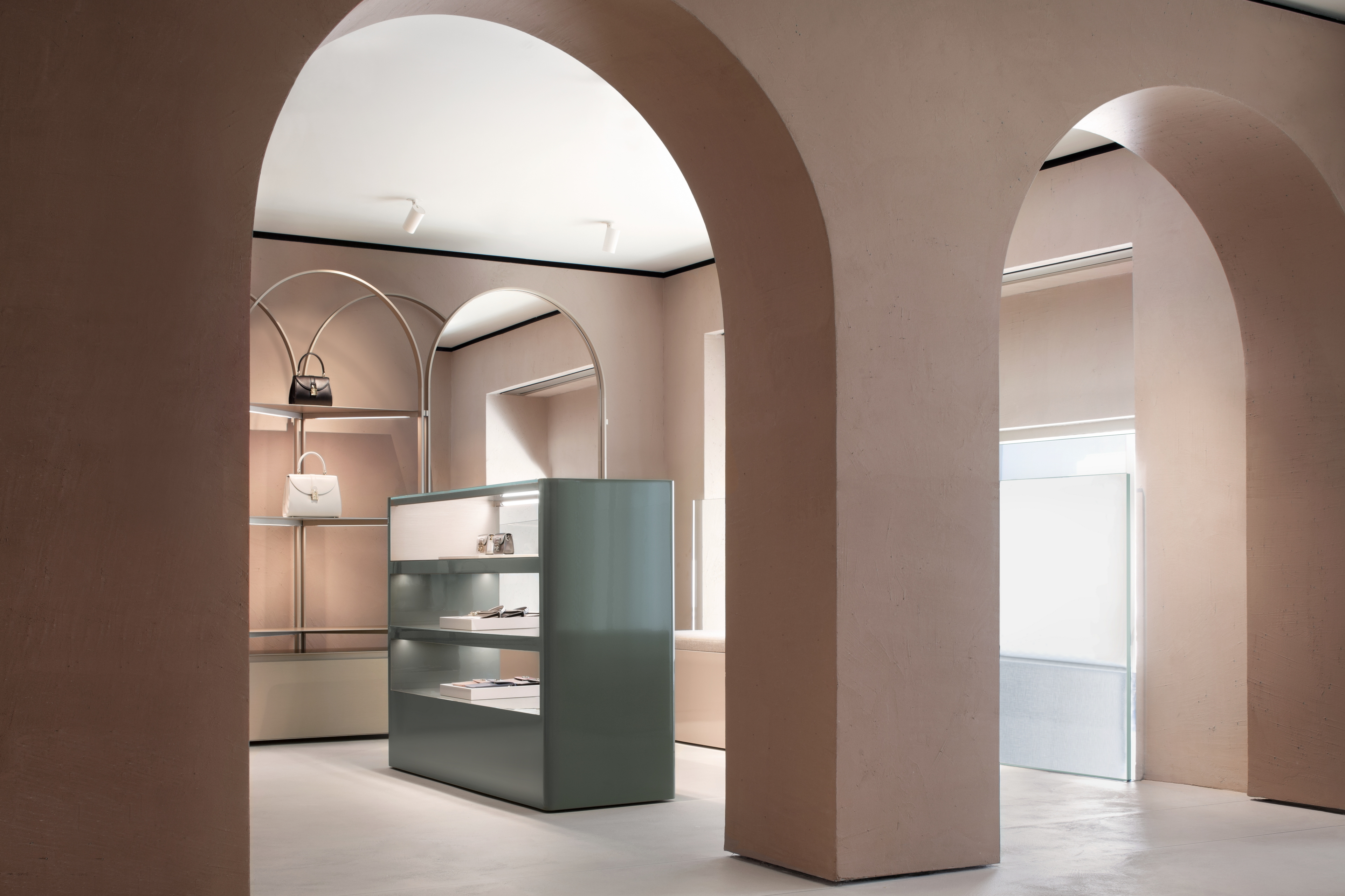 Shop Furla Montenapoleone Milano by David Chipperfield, photo by Alberto Parise
