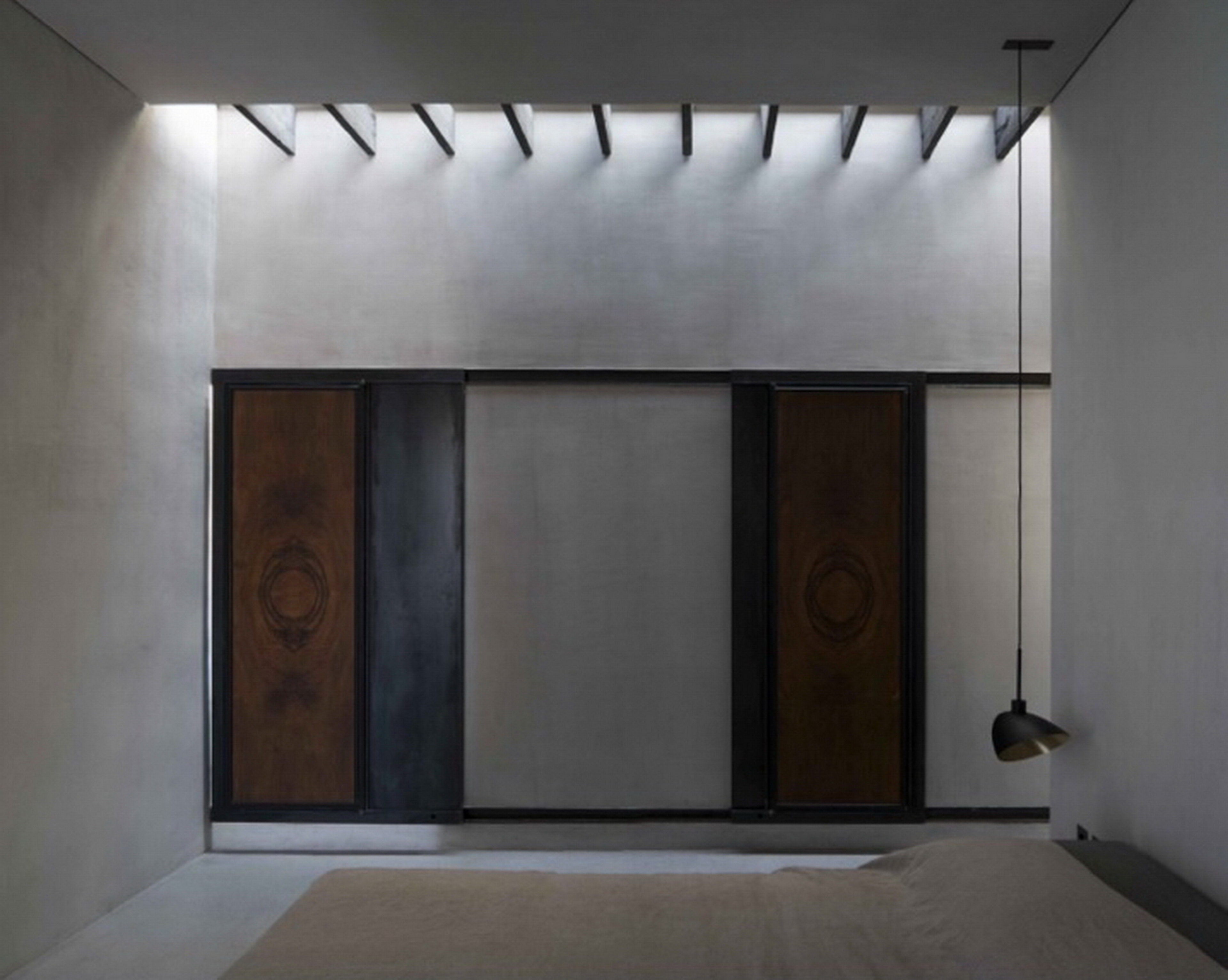 Private apartment Ritorno in Rome by MORQ,vertical surfaces made with TerraCalix Smooth Panna by Matteo Brioni photo by Giulio Aristide