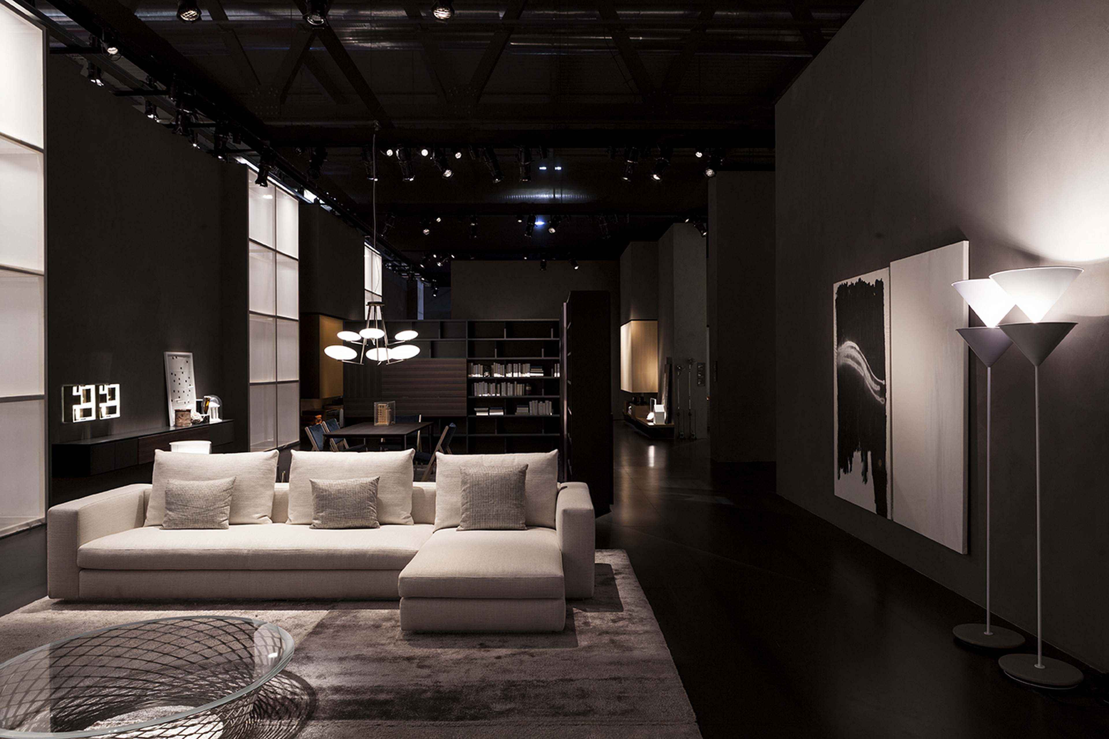 Stand Molteni &#038; Co in Salone del Mobile, Milan, made with TerraVista Smooth Plus Sale Grigio