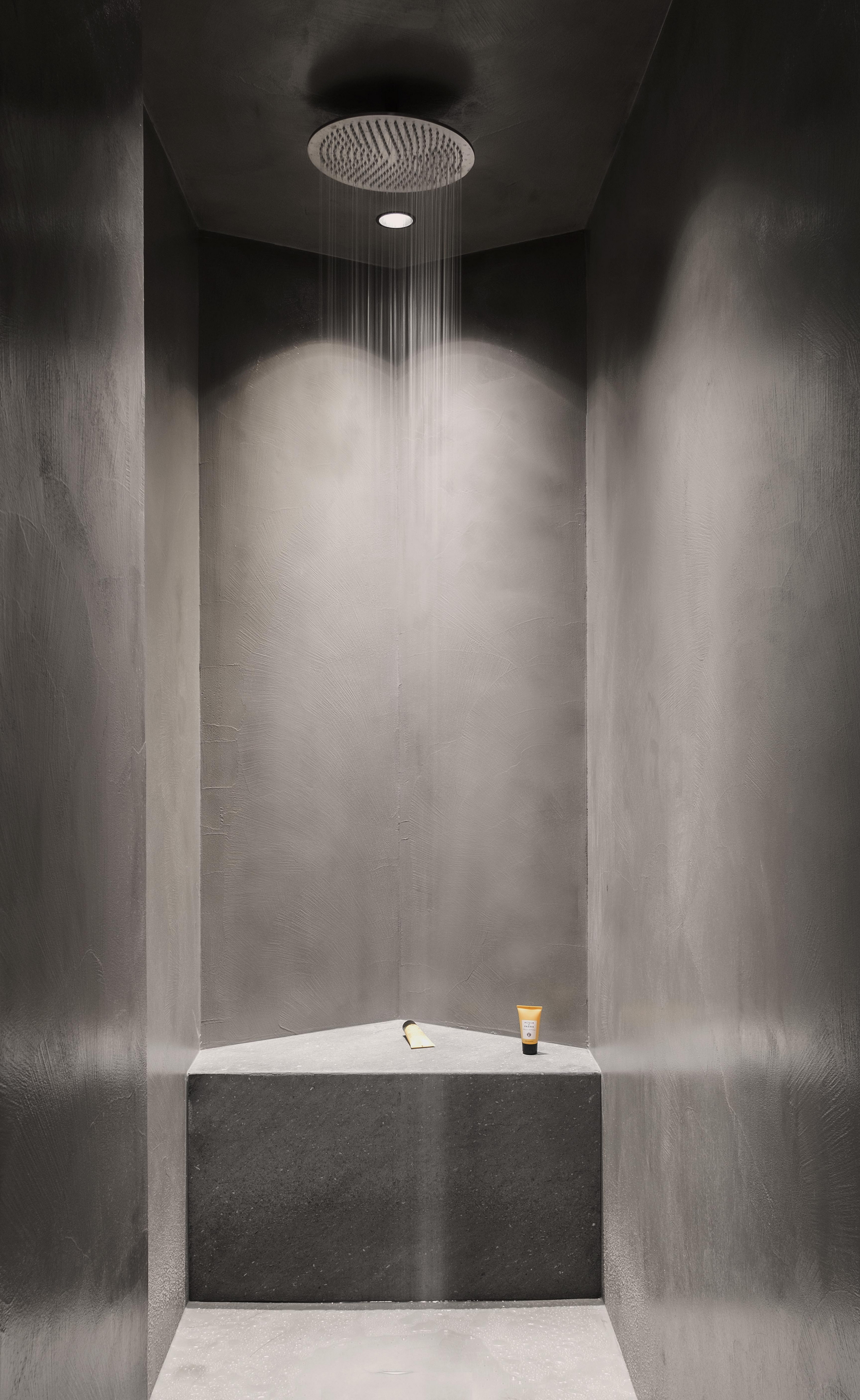 Hotel dei Barbieri in Rome by MORQ made with TerraTon Wall Smooth Plus Polvere, photo by Giulio Aristide