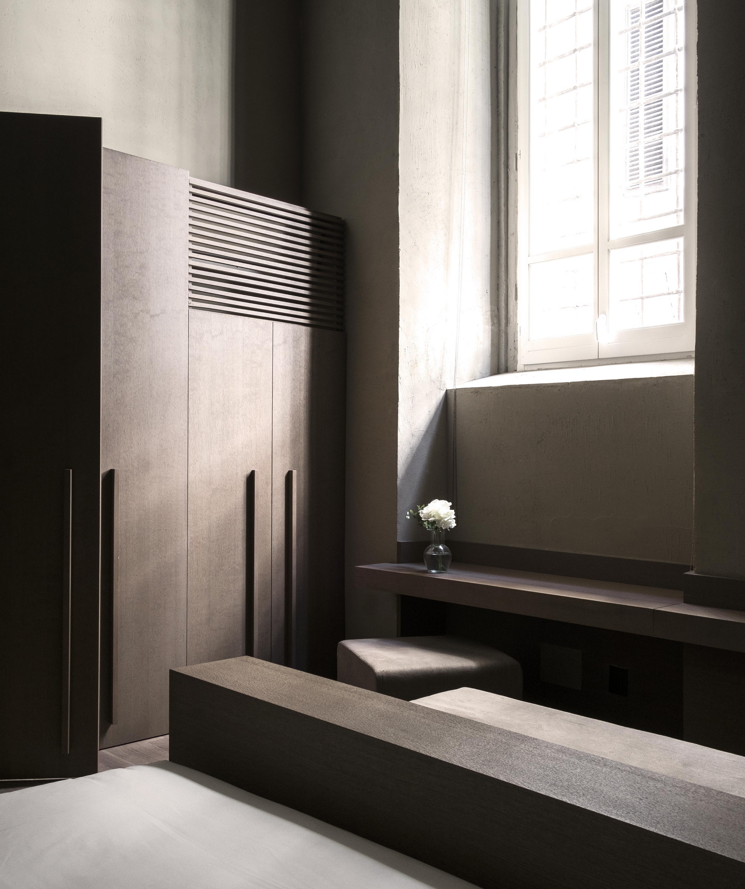 Hotel dei Barbieri in Rome by MORQ made with TerraVista Smooth Structured Panna, photo by Giulio Aristide