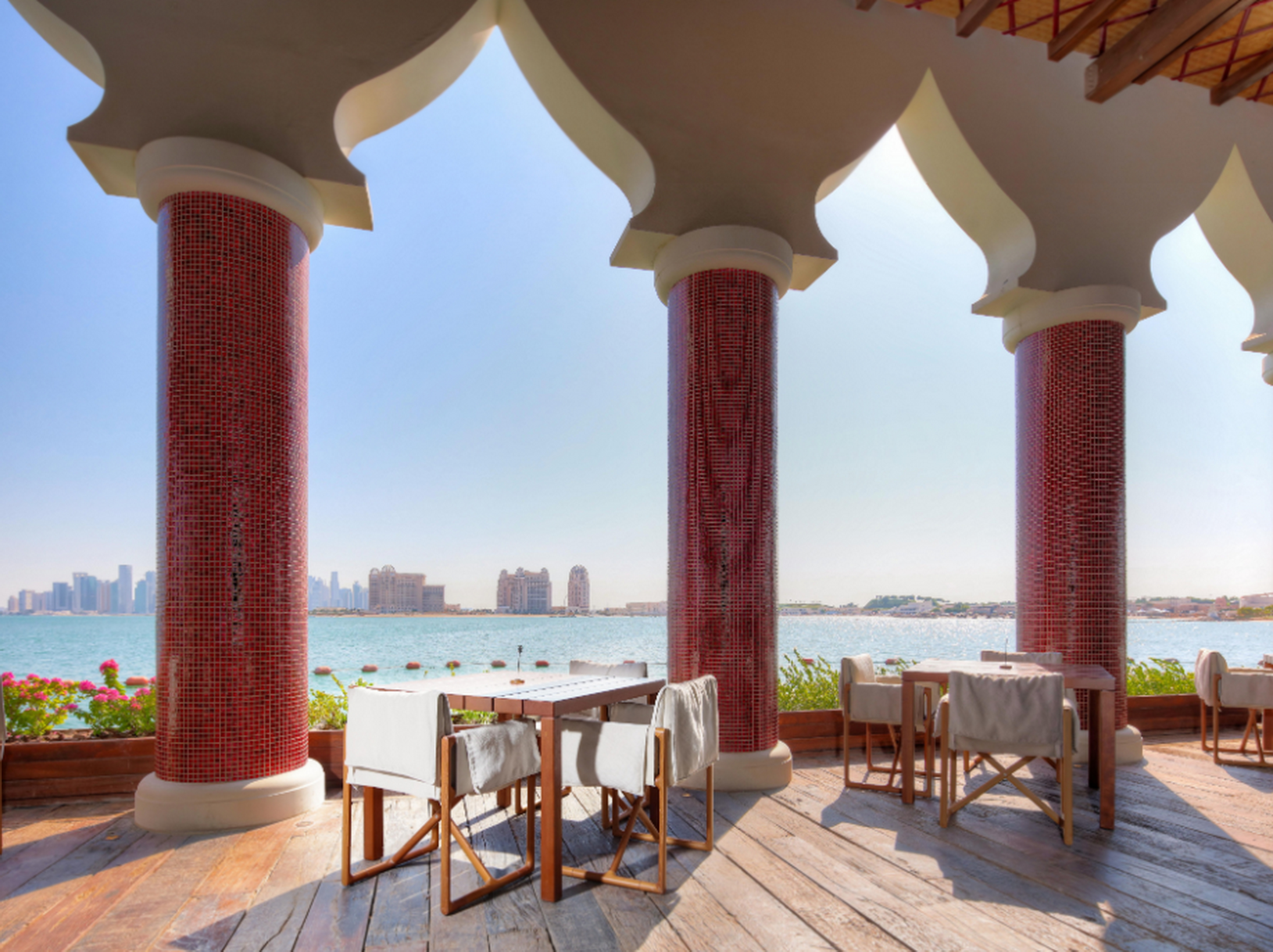 Marsa Katara restaurant in Doha, Qatar, by AlMana Group made with TerraSilk Smooth Custom