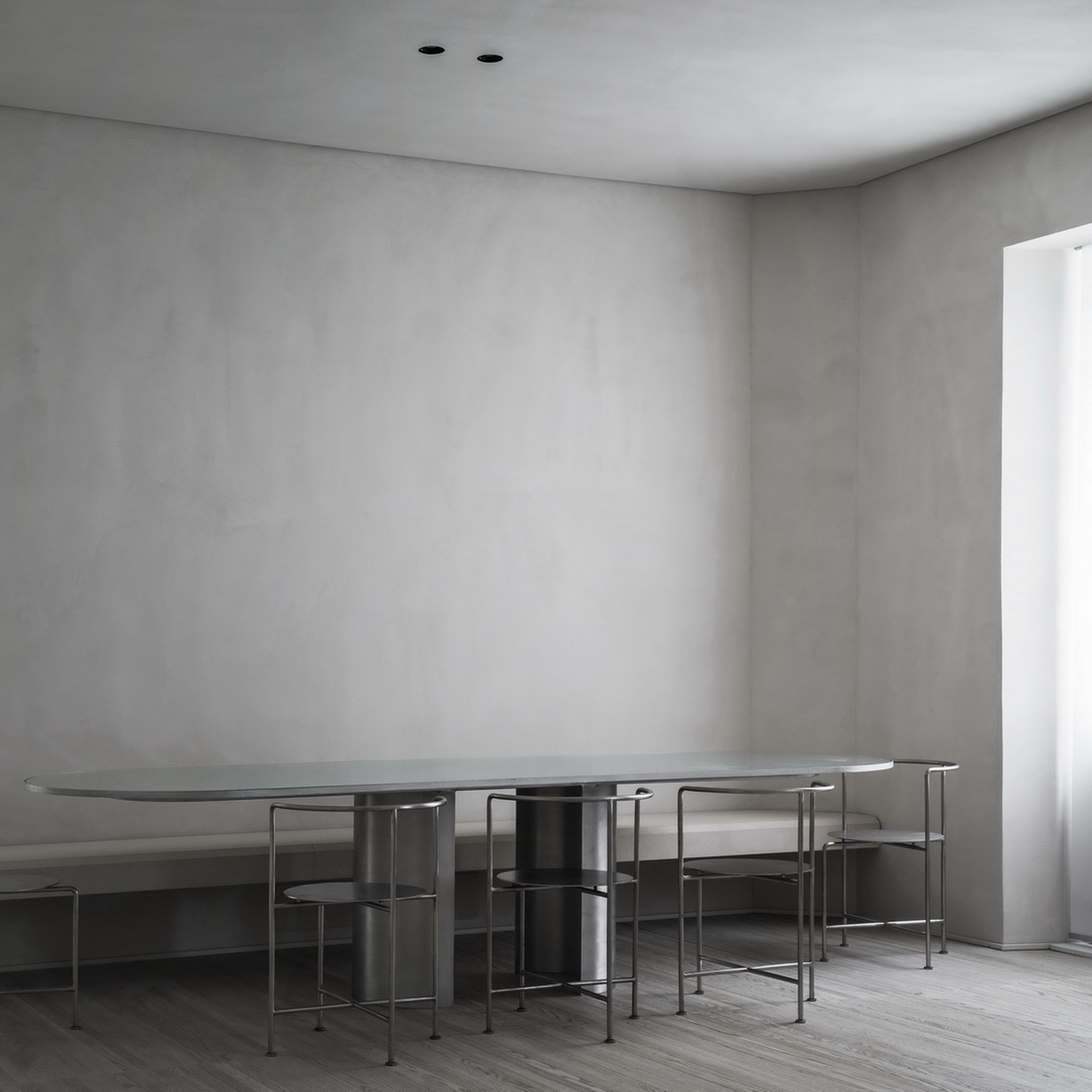 Villa Riccio in Rome by MORQ, made with TerraCalix Smooth Panna, photo by Giulio Aristide