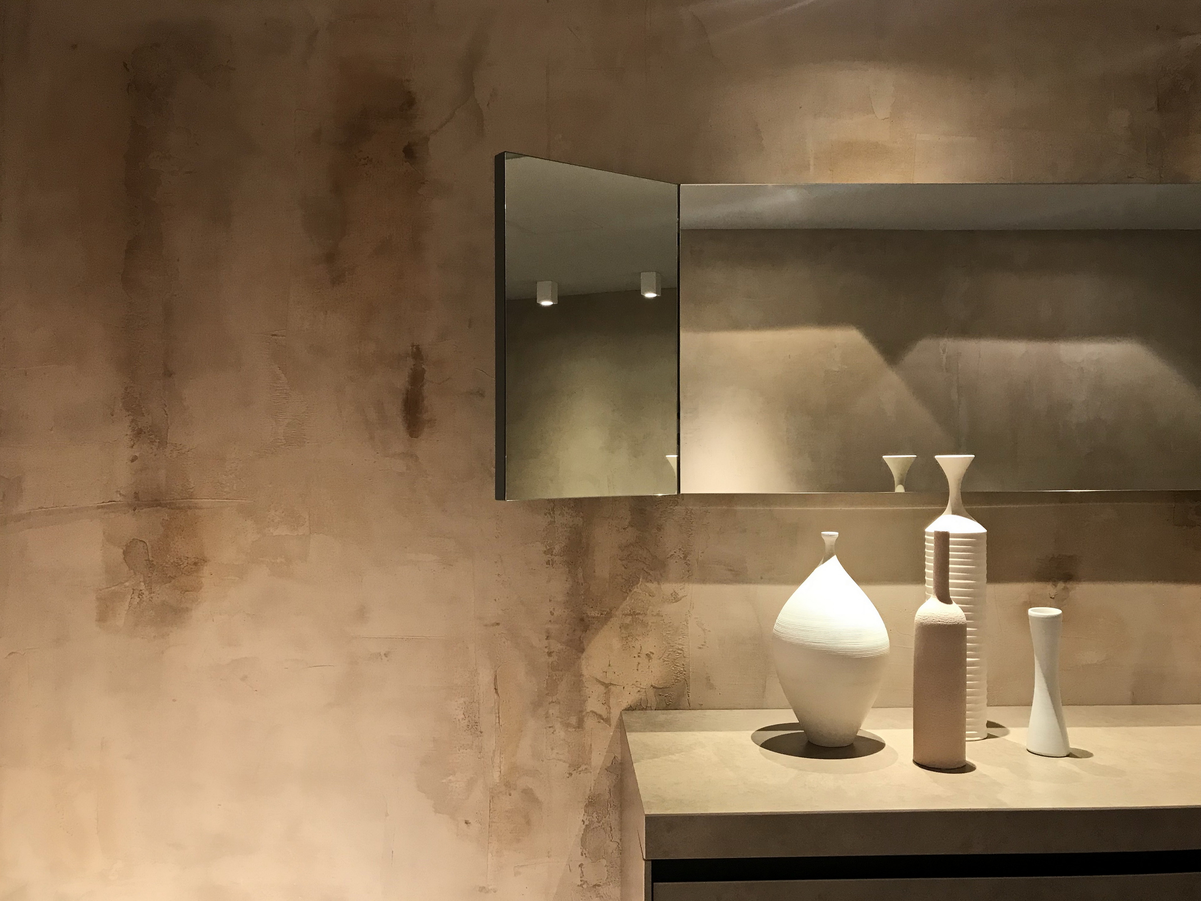 Showroom Elmar in Milan, TerraVista Wabi Cipria by Matteo Brioni