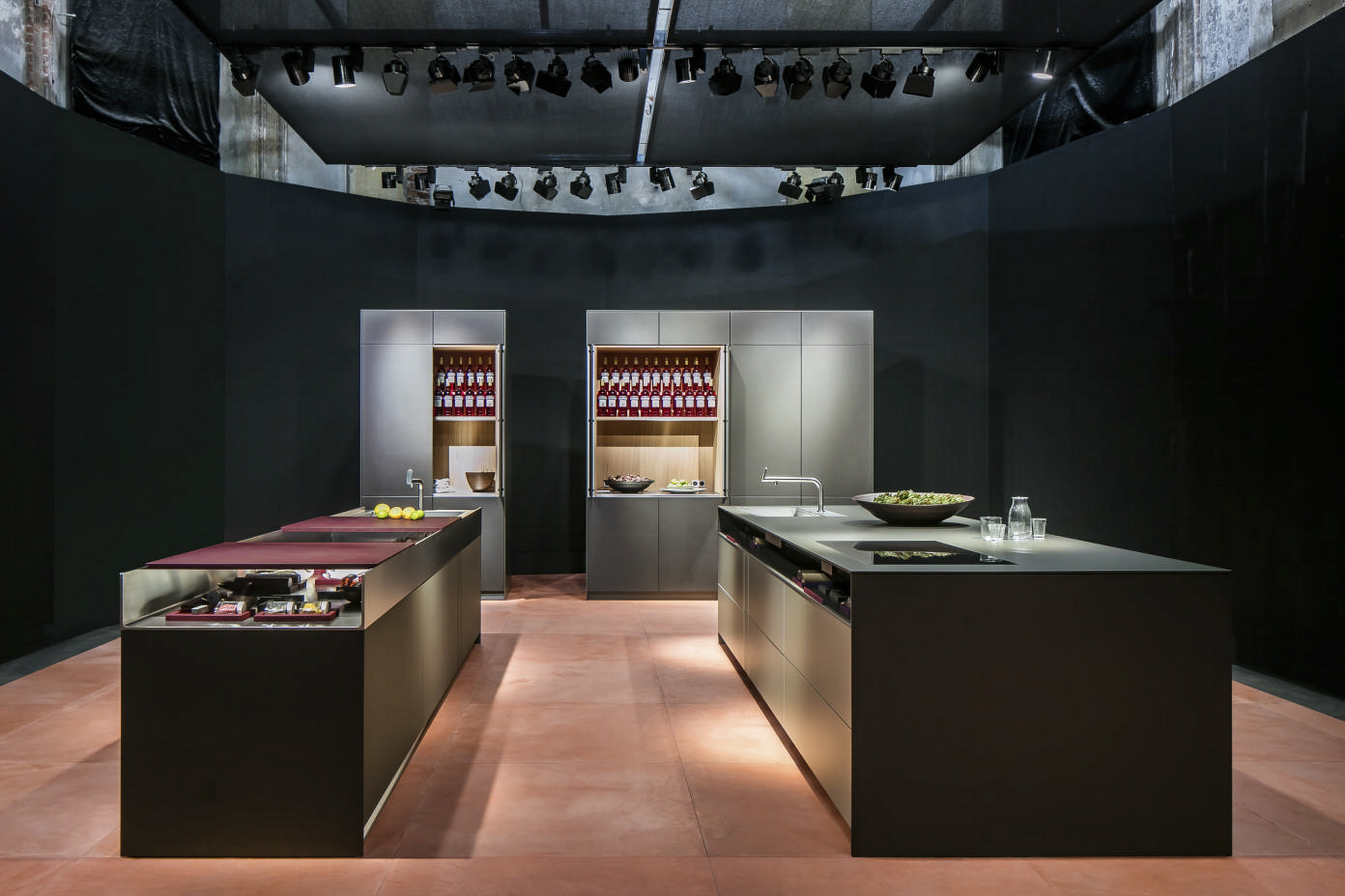 Stand Bulthaup Salone del Mobile 2018 Milan, made with TerraTon Floor Structured Custom, photo by Bulthaup International