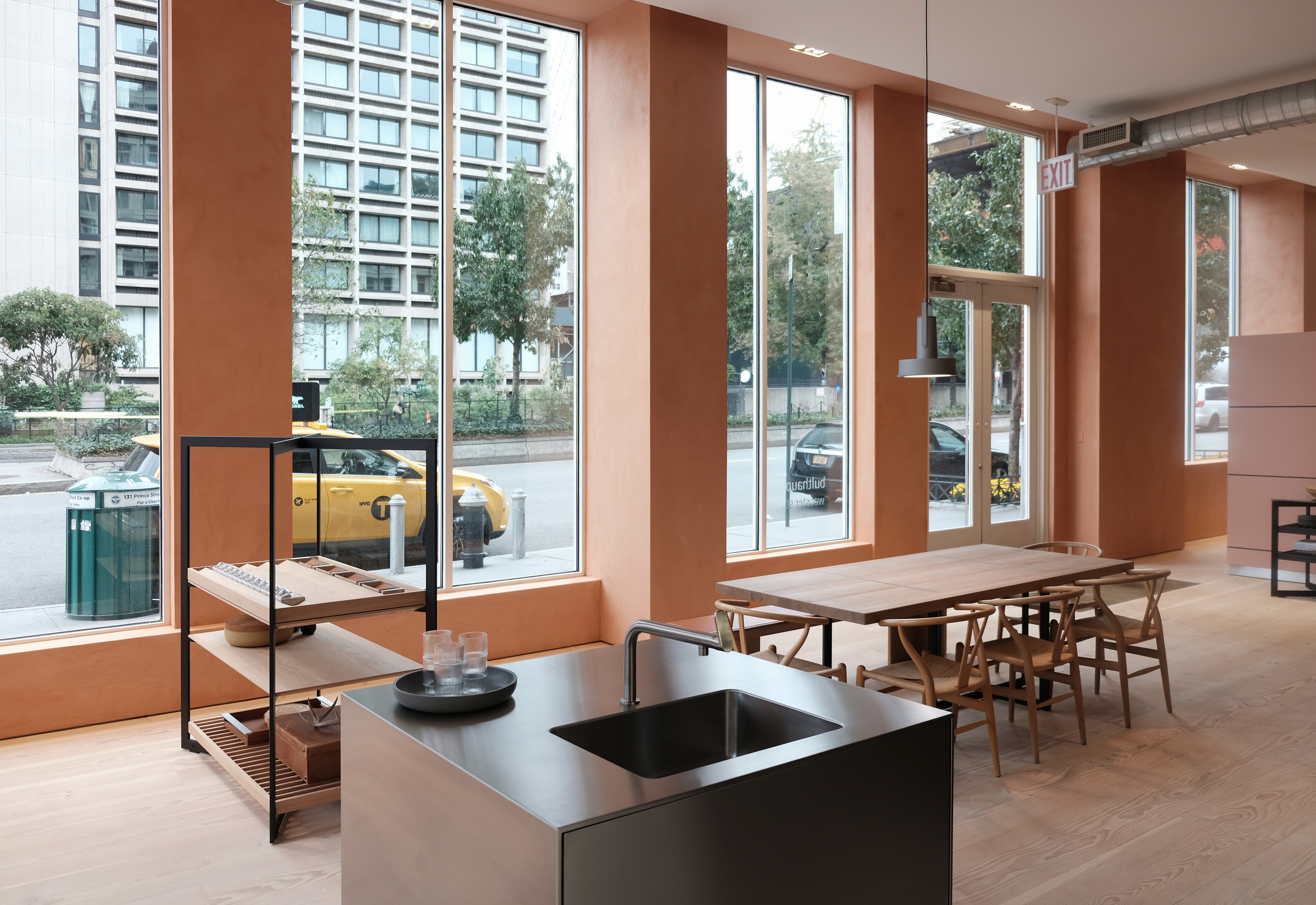 Showroom Bulthaup New York by Bulthaup Corporate Architecture, made with TerraCalix Smooth Custom