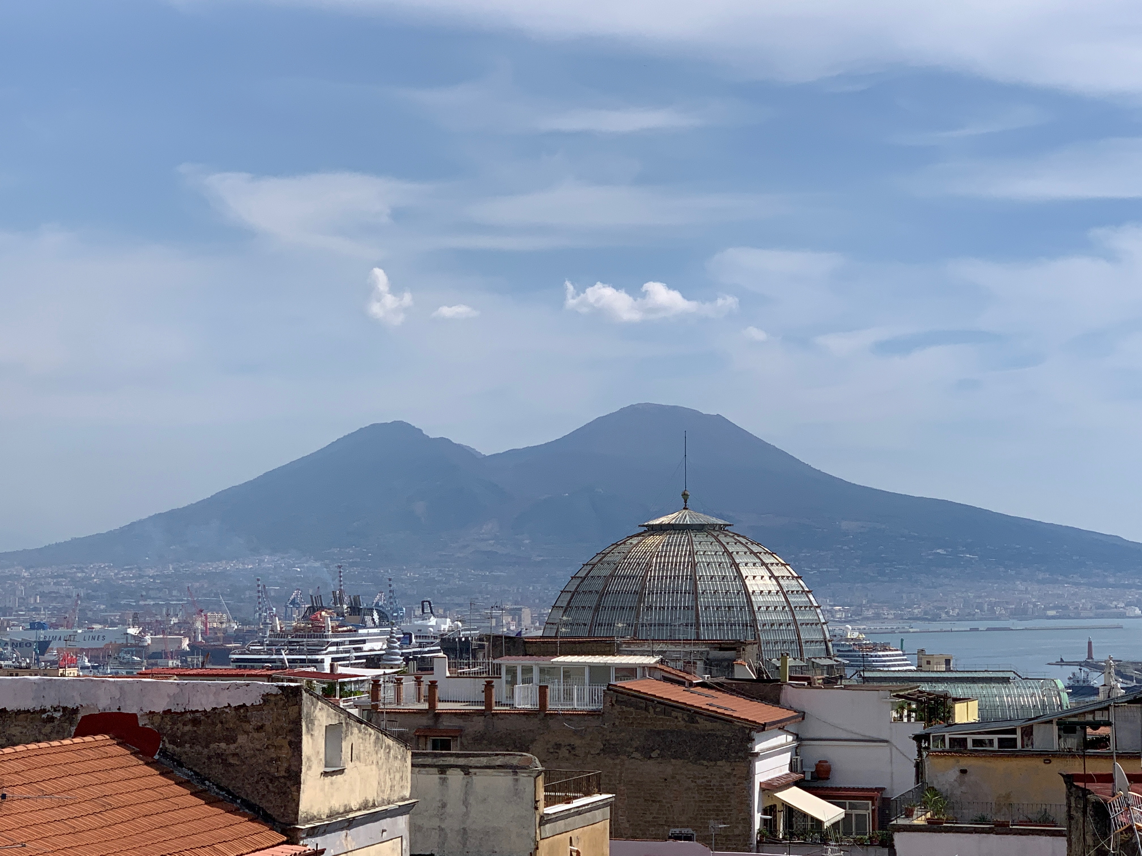 View from a private penthouse in Naples by Marialaura Rossiello Studio Irvine, photo by Matteo Brioni