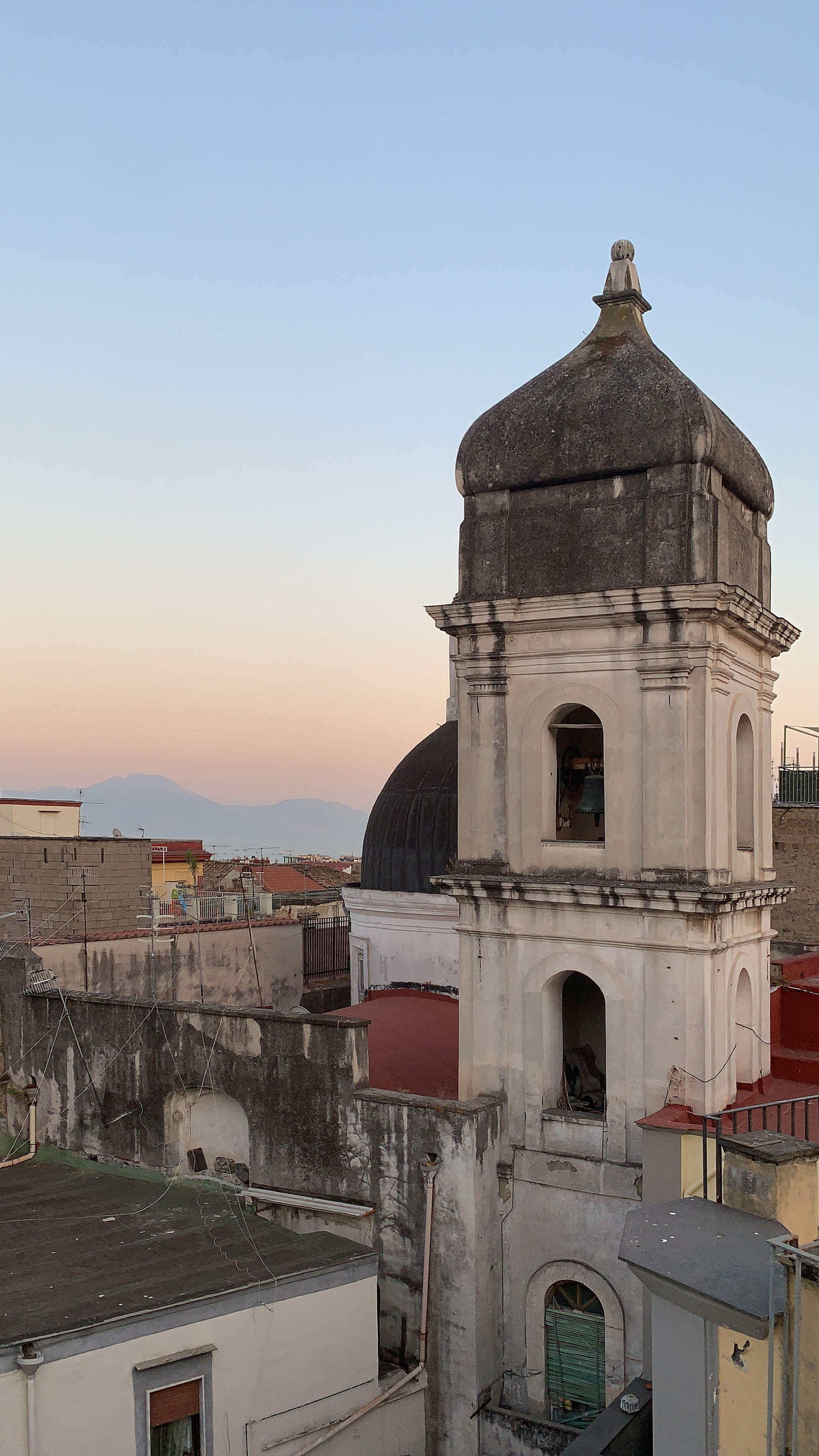 View from a private penthouse in Naples by Marialaura Rossiello Studio Irvine, photo by Matteo Brioni