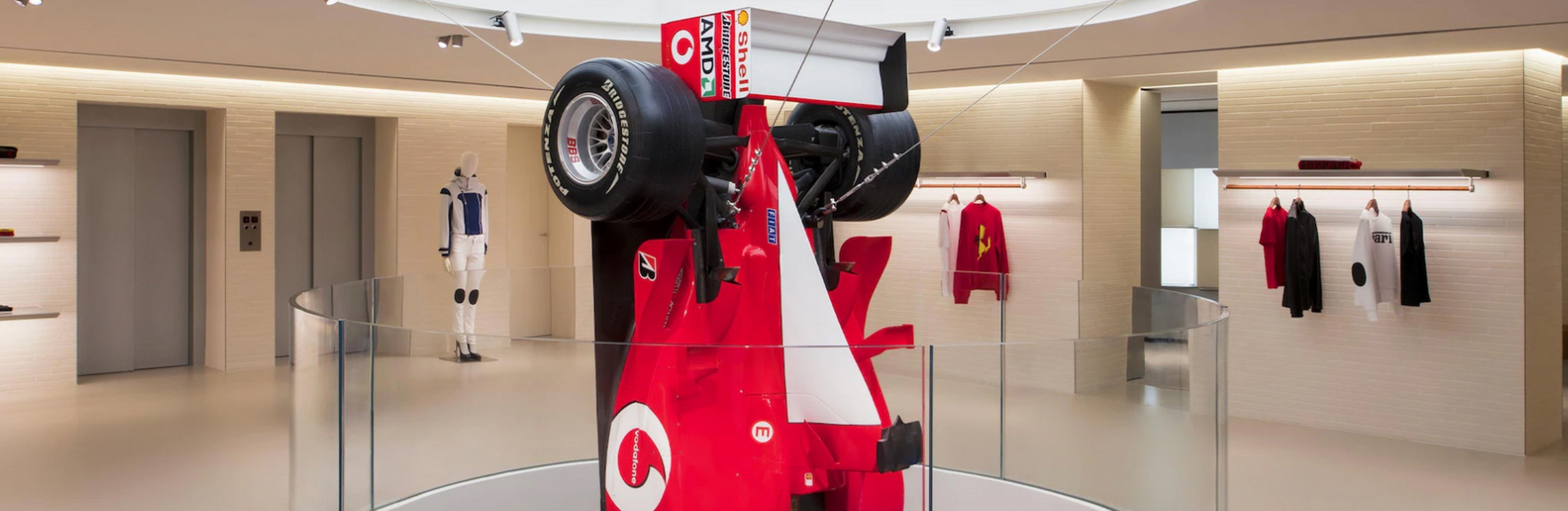 Ferrari flagship store in Milan by Sybarite, made with TerraVista Smooth Custom