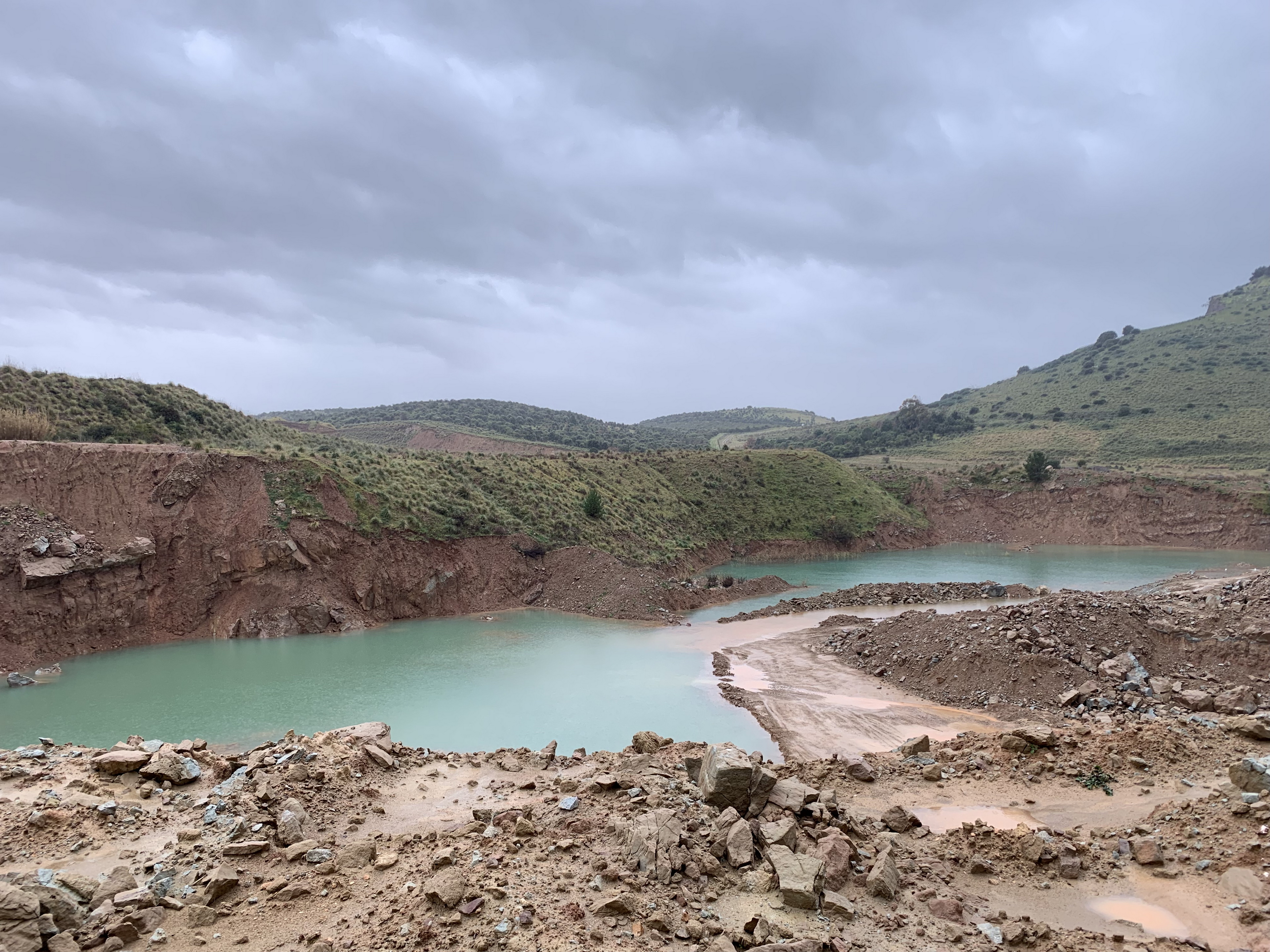 Clay quarry in Sardinia, Italy