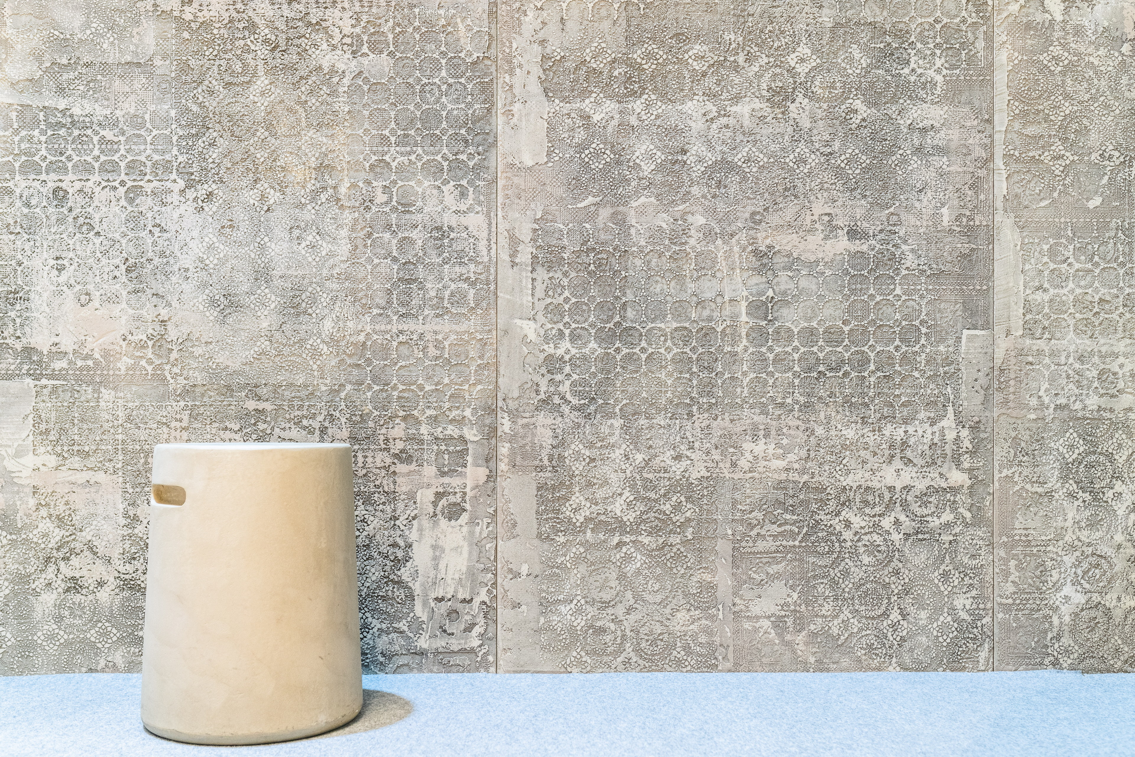 Matteo Brioni stand in Downtown Design Dubai 2018 made with TerraEvoca 4 Layers Custom Damasco, photo by Sofronia Oana Maria Minuti