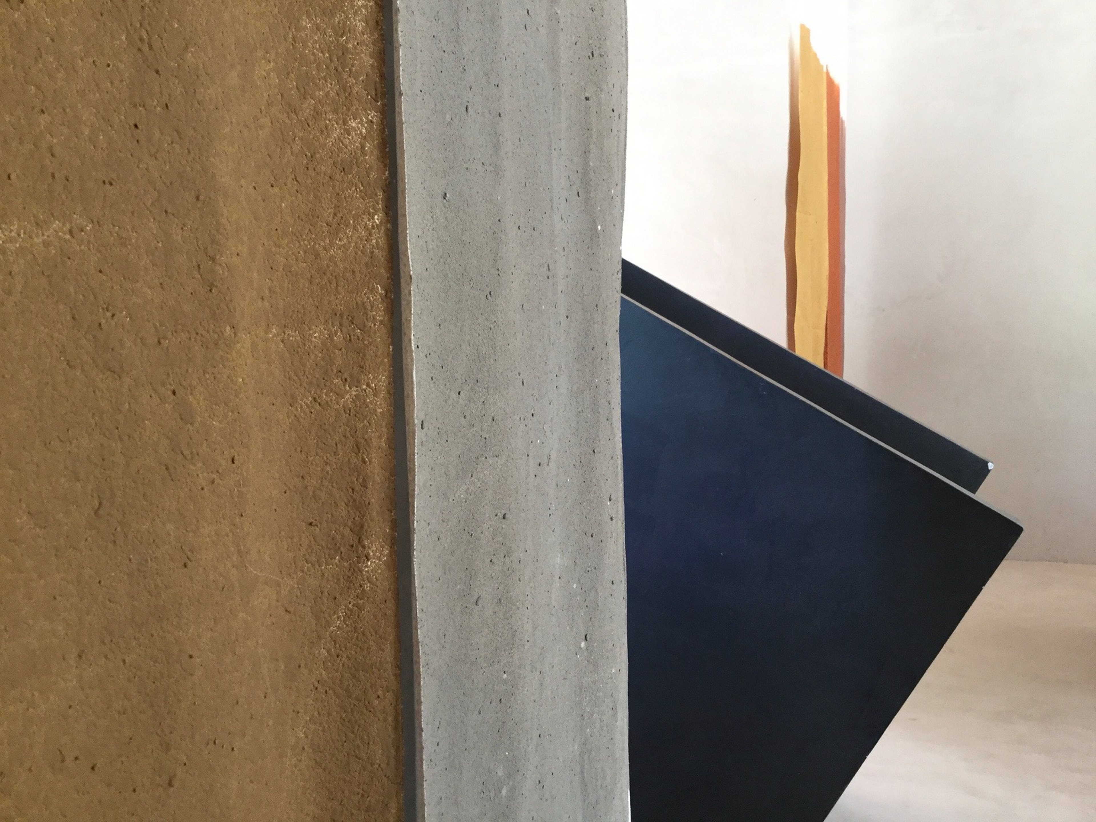 Matteo Brioni headquarter showroom in Ganzaga, Mantua, by Giovanni Bergamaschi, deatail of TerraCanvas curtains,  photo by Matteo Brioni