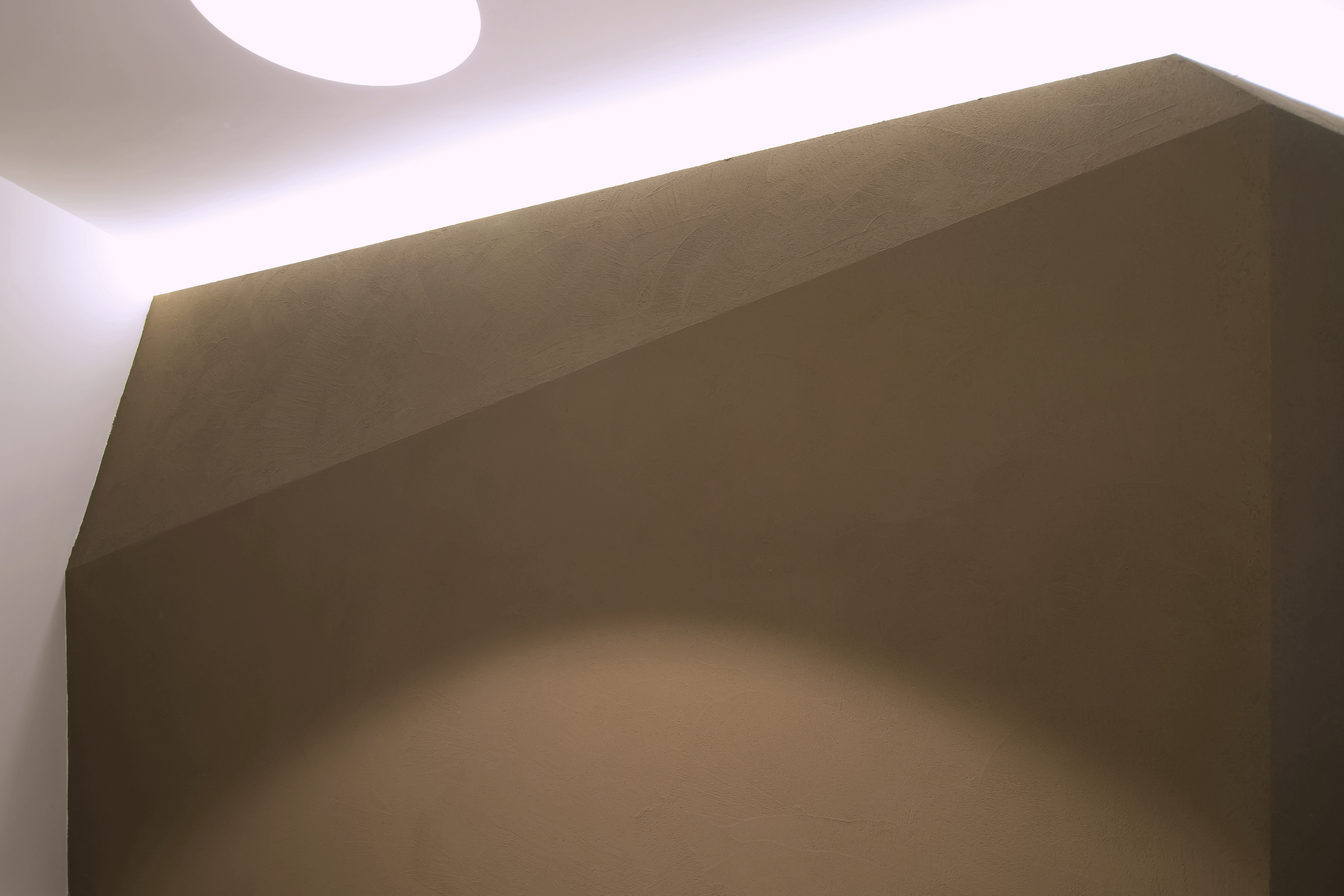 Matteo Brioni's fine-grained clay plaster TerraVista Smooth Cacao color for a private apartment in Turin by R3Architetti, photo by Carlo Mossetti