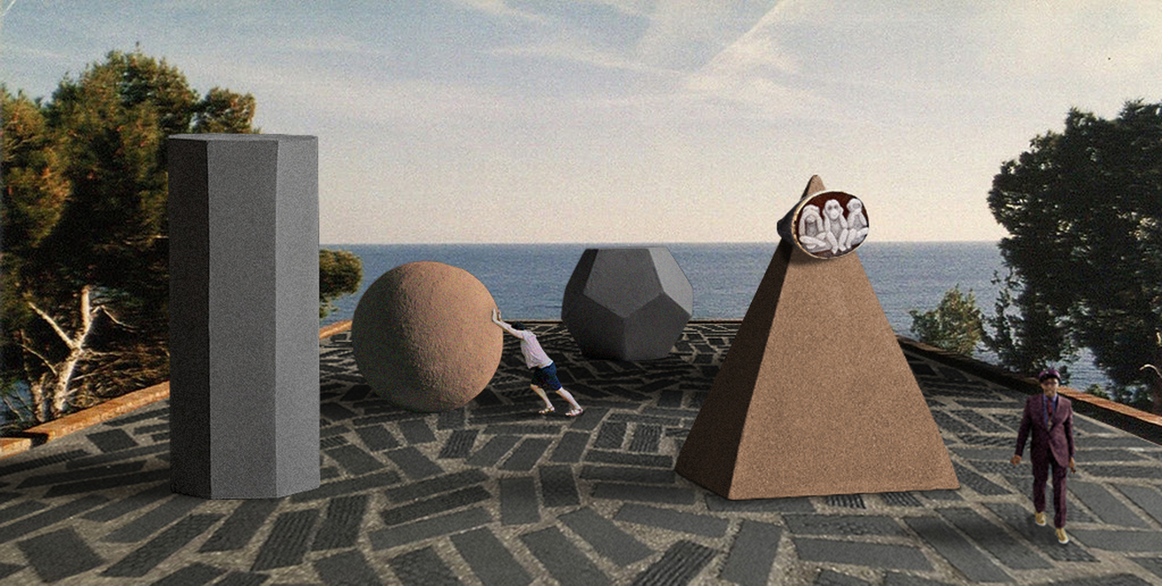 Moodboard per la boutique Amedeo a Capri a cura di Marialaura Rossiello Studio Irvine