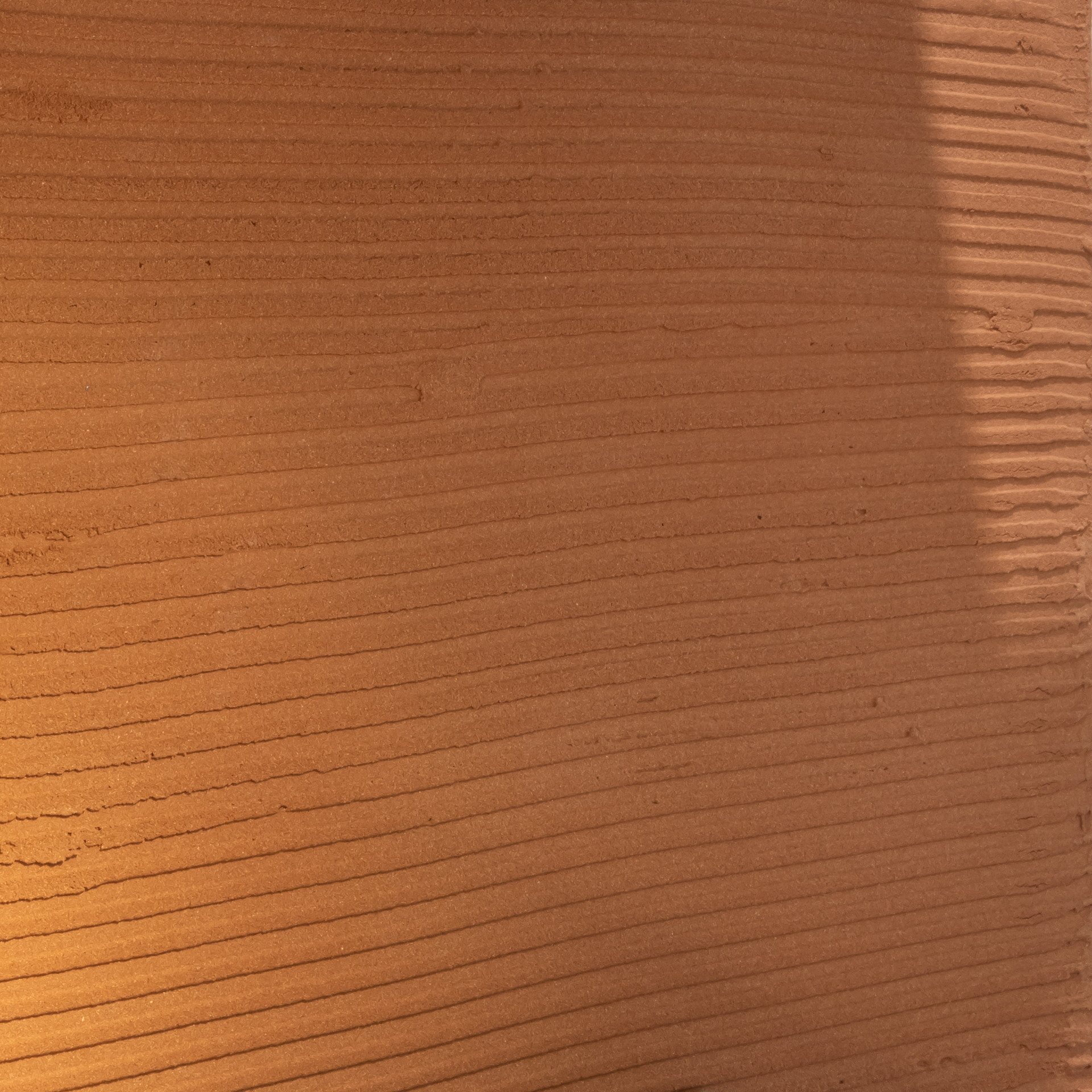 Raw earth decoration Terra Evoca 2 Layers Cammeo (cameo) color for Rubino Kids boutique in Rome, project by Ossigeno, photo by Edi Solari