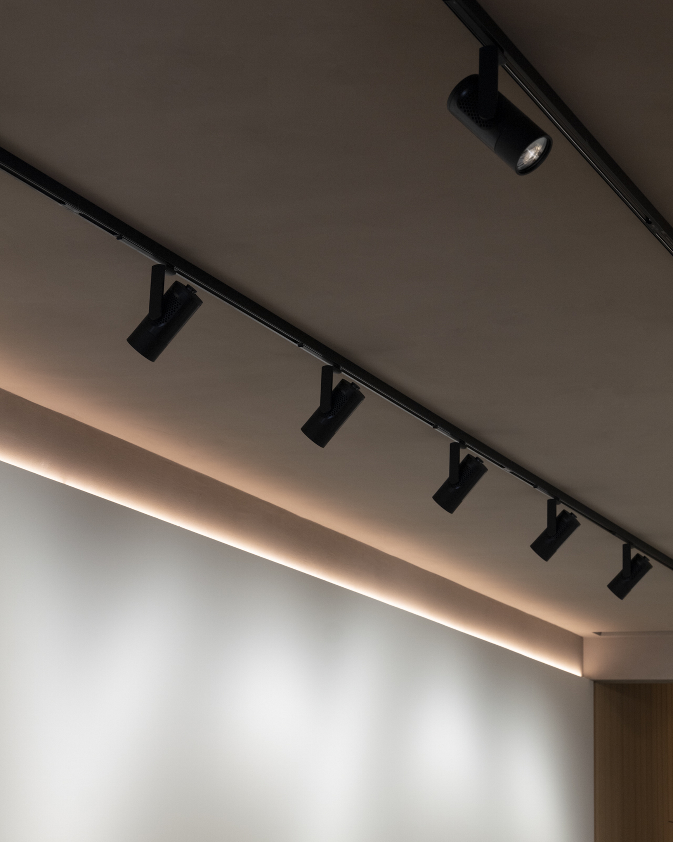 Reinforced clay finishing plaster TerraVista Plus Smooth bespoke colour applied to walls and ceilings of Leica's Milan store. Project and realization by Base Interiors. Photograpy: Alba Deangelis, courtesy of Leica